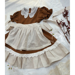 Đầm Thiết Kế Linen bé gái