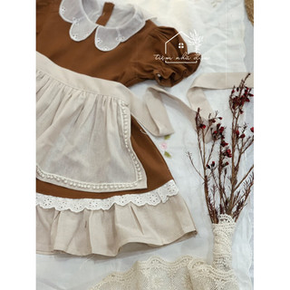 Đầm Thiết Kế Linen bé gái