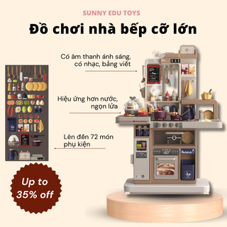 Đồ chơi nhà bếp cỡ lớn, mô phỏng đồ dùng nhà bếp nấu ăn, trẻ em 2 đến 6 tuổi cao 94cm