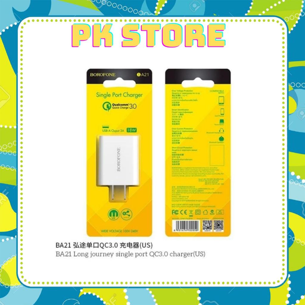 Củ Sạc nhanh Borofone BA21 18W