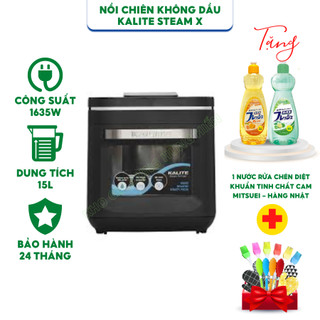 Nồi Chiên Không Dầu Hơi Nước Kalite Steam X Dung Tích 15L - Hàng Chính Hãng Bảo Hành 24 Tháng