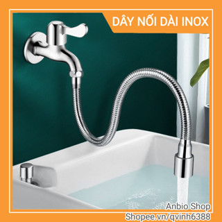 Ống nối dài gắn vòi nước xoay 720 độ cố định hướng, inox không gỉ