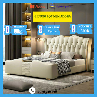 Giường bọc da cao cấp giá tại xưởng - Mẫu giường hiện đại