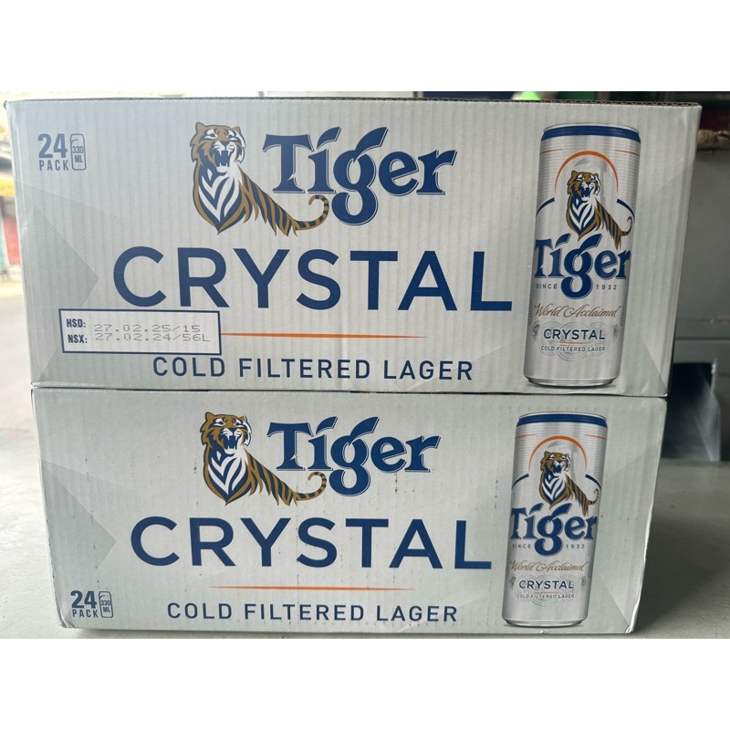 Bia Tiger bạc-Tiger crystal(thùng 24 lon,330ml/lon