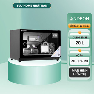 Tủ chống ẩm cao cấp andbon ab-21c dung tích 21l - phạm vi khống chế độ ẩm từ 30% - 80% rh - bh điện tử toàn quốc