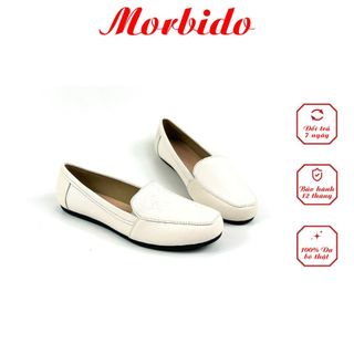 Giày lười nữ da bò thật giày lười đế bằng morbido m506 - from to