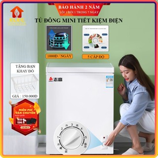Tủ đông mini gia đình tiết kiệm điện, dùng trữ sữa, làm đá nội địa Trung nhập khẩu chính hãng Bảo hành 2 năm