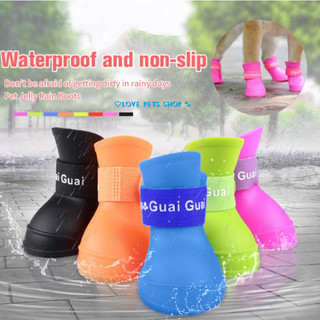Giày đi mưa cho Chó Mèo (Bộ gồm 4 chiếc) - Love pets shop