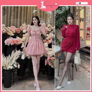 Đầm cúp ngực cổ vuông (SN129-173)