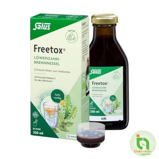 Dung dịch thảo mộc hữu cơ thải độc cơ thể Salus Detox Liquid Freetox 250ml