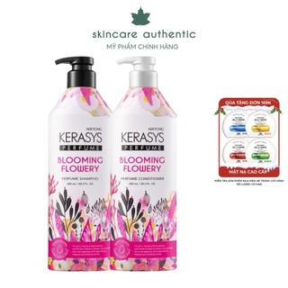 Dầu gội Dầu xả Nước Hoa Cho Tóc Khô Xơ, Chẻ Ngọn Kerasys 600ml Perfume Blooming & Flowery Rinse