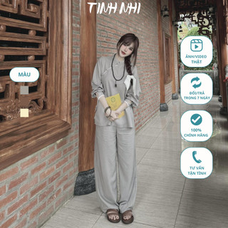 Đồ lam đi chùa đũi thái bo tay TINH NHI sang trọng và thanh lịch PP38