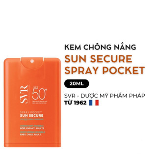Kem Chống Nắng SVR Sun Secure Spray Pocket SPF50+ Dạng Bỏ Túi Giúp Bảo Vệ Da 20ml