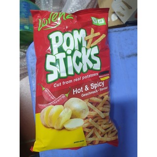 Khoai tây chiên Pomsticks vị ớt cay hiệu Lorenz 70g nhập khẩu Đức