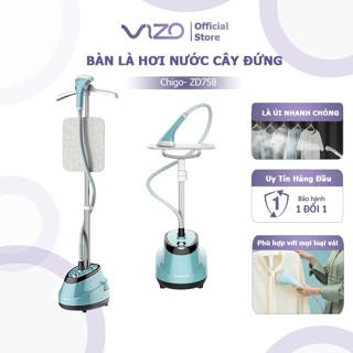 [Hỏa tốc HN] Bàn Là Hơi Nước Cây Đứng CHIGO ZD-758 Công Suất 1800W, Bàn ủi hơi nước cầm tay ủi mọi loại vải