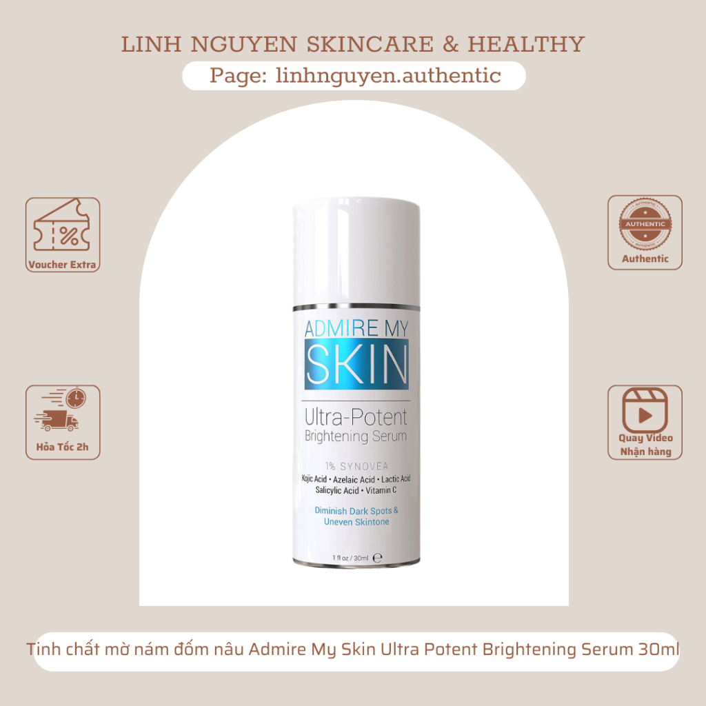 Tinh chất mờ nám đốm nâu Admire My Skin Ultra Potent Brightening Serum 30ml - date 8/24