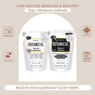 Bộ Gội Xả Hatomugi Botanical Táo Đen 400ML