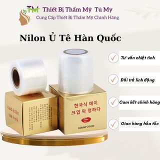 Cuộn nilong hàn quốc, màng nilong ủ tê lông mày, môi, mí kích thước 4,2cm 6cm dài 200m