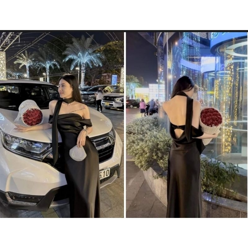 Đầm Lụa Dự Tiệc Dáng Dài Trễ Vai Sang Chảnh - Váy Jessica  Dress (Có Mút) | BigBuy360 - bigbuy360.vn