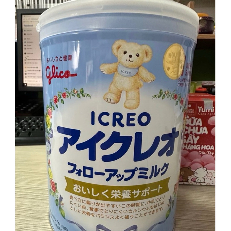 Sữa Icreo Glico Nhật Bản số 1-3 lon 820gr