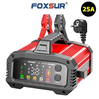 Bộ sạc ắc quy công suất lớn 12v 24v sạc ô tô tàu thuyền xe điện foxsur 25a