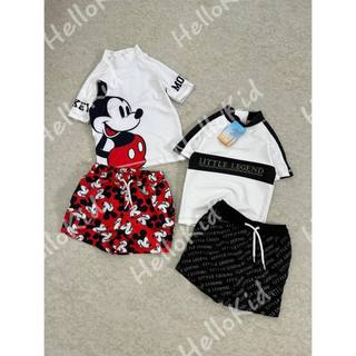 B96 - Bộ bơi Mickey quần đỏ Nxt Uk