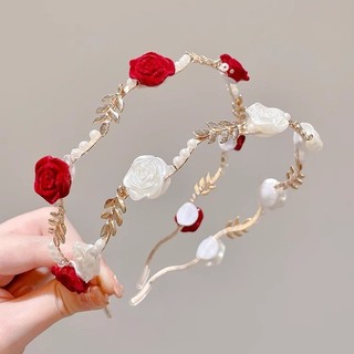 Bờm băng đô cài tóc hoa hồng ngọc sang chảnh bag u bomrose33