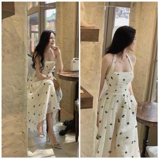 ĐẦM MIDI DÂY CỔ YẾM