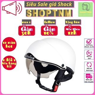 Nón bảo hiểm nữa đầu ANDES 139 có kính âm cao cấp chính hãng, nhiều màu lót tháo rời dễ vệ sinh nón.