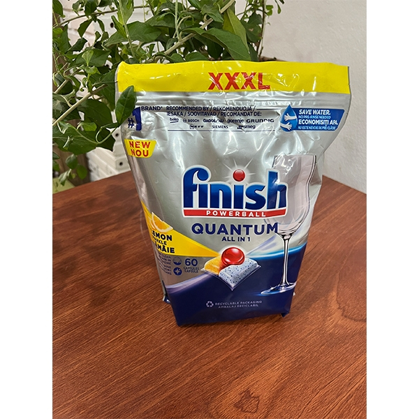 Viên rửa bát chén Finish Quantum  60 viên (Nk Đức )