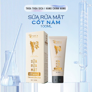 Sữa rửa mặt cốt nám x3 sica white 100ml, hỗ trợ mờ thâm, sạm, nám, tàn nhang - sica white