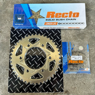 Nsd nhôm 7075 nhông sên recto xe exciter 150 14-42-124l sên vàng 9ly