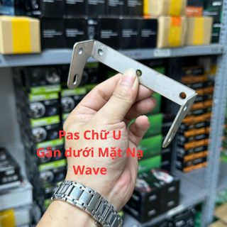 Pat gắn đèn trợ sáng mini Wave A 110 -  vị trí dưới mặt nạ cứng cáp không rung lắc