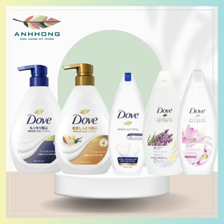 Sữa tắm dove dưỡng ẩm/ hương hoa/ chăm sóc da 500ml