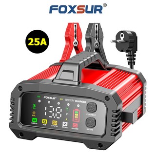 Bộ sạc ắc quy công suất lớn foxsur 25a 12v 24v sạc ô tô tàu thuyền xe điện