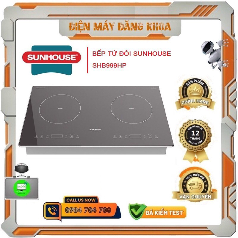 Bếp từ đôi Sunhouse SHB999HP