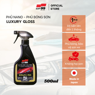 Chai xịt phủ bóng sơn xe ô tô, xe máy Soft99 Luxury Gloss W-207 500ml