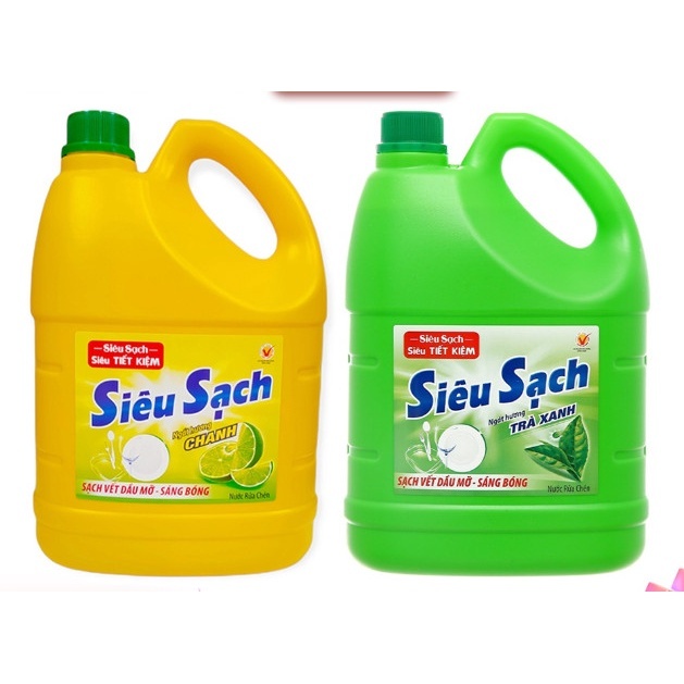 Nước Rửa Chén Siêu Sạch Lix Can 3kg6