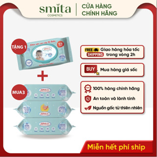 Khăn ướt cao cấp IQ Baby 100 tờ không mùi, không cồn