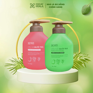  Dầu gội xả hữu cơ bưởi trà Cỏ cây hoa lá  Lá Natural dưỡng tóc chắc khỏe mềm mượt tự nhiên 350gr 