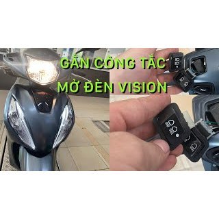 Nút công tắc tắt đèn xe honda vision - lead - wave alpha - rsx - blade. bh 3 năm