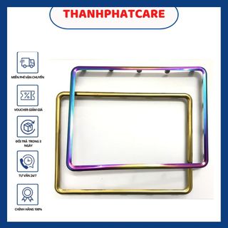 Khung biển số màu Titan dùng cho xa máy các loại