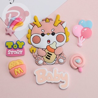[SIÊU RẺ❤️] – Set Silicon - Rồng hồng - Trang trí bánh sinh nhật bánh kem