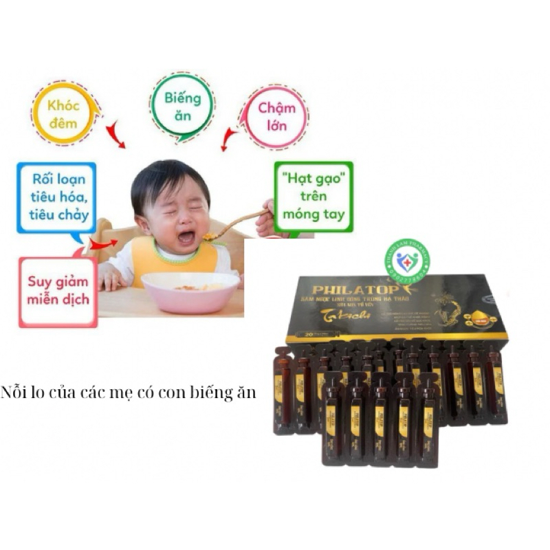 Philatop Yến Sào-ĐÔNG TRÙNG HẠ THẢO-ĐẠM THUỶ PHÂN-SỮA NON YẾN SÀO HỘP 20 Ống