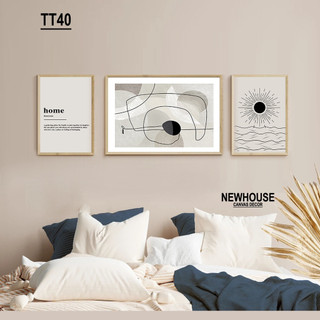 Set 3 tranh canvas treo tường trang trí phòng khách phòng ngủ