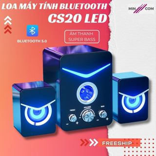  Loa Vi Tính Bluetooth Không Dây Để Bàn MinCom CS20 LED PRO ZIYOU Hiệu Ứng Mắt Cú Cực Ngầu Siêu Bass Nghe Nhạc Xem Phim 