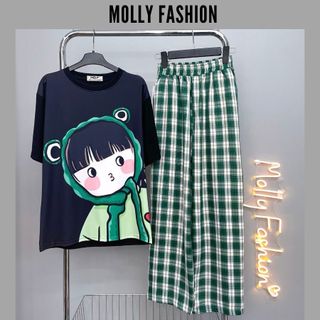 Set đồ nữ quần dài CARO KATE NHIỀU MẪU 6 ❤️ Đồ bộ hoạt hình form rộng Freesize Molly Fashion