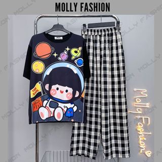 Set đồ nữ quần dài CARO KATE NHIỀU MẪU 2 ❤️ Đồ bộ hoạt hình Freesize Molly Fashion