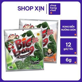 [MUA 1 LỐC 12 GÓI TẶNG 1 GÓI SACHI PHỦ VỊ] Snack Rong Biển Taokaenoi BIG BANG 6G Nhiều Vị Lựa Chọn