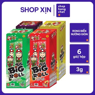 [HỘP 6 GÓI] Snack Rong Biển Taokaenoi BIG ROLL Thái Lan Ăn Vặt Nhiều Vị Lựa Chọn Giòn Tan